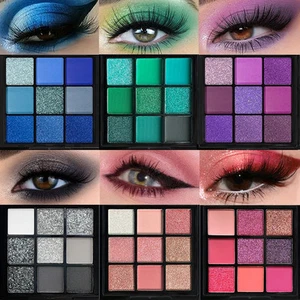 9 Color Eyeshadow Makeup Palette Kit Glitter Matte Shimmer Cosmetics Beauty Set - Picture 1 of 14