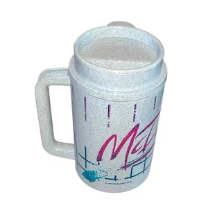 1992 McDonald's Thermo Whirley Gray Insulated Travel Tumbler Mug Refill Cup 90s - Picture 1 of 6