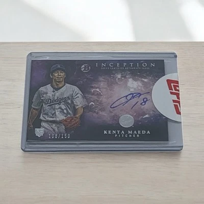 Dodgers Kenta Maeda 2016 Bowman Inception Rookie radiocontrol automático paralelo/150 RA-KMAE Foto 1 de 4