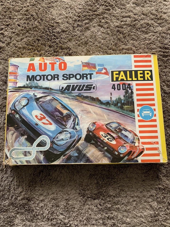 Faller  AMS  Bahn  4004  Avus  noch aus  dem  Jahr  1968   !!!!!!!!!!! - Bild 1 von 4