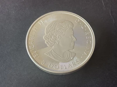 🔴 MONEDA DE COLECCIONISTA A PRUEBA DE PLATA .9999 DE 1,25 ONZAS CANADÁ ISABEL II 🟢 Foto 1 de 3