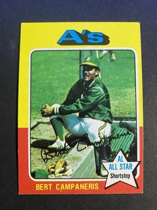 1975 Topps Baseball Bert Campaneris Oakland Athletics Card #170 (a) - Picture 1 of 2