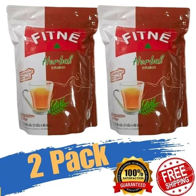 Fitne Herbal Tea Weight Loss Slimming 2x40 Bags Original Diet Detox Bag Infusion - Image 1 of 4