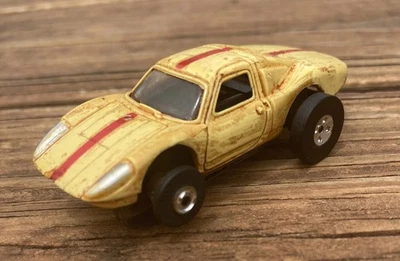 Vintage Aurora Yellow Red Stripe 904 PORSCHE HO SLOT CAR Tjet - Image 1 of 4