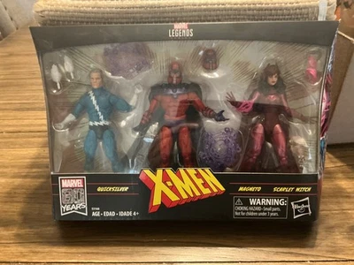 Marvel Legends Series X-MEN Mercurio, Magneto y Bruja Escarlata MARVEL 80 AÑOS Foto 1 de 4