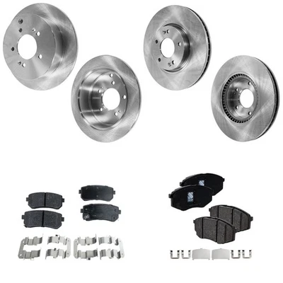 Disc Brake & Pad Kit For 2010-12 Hyundai Tucson Front Rear Ceramic/Organic Pads - Изображение 1 из 4