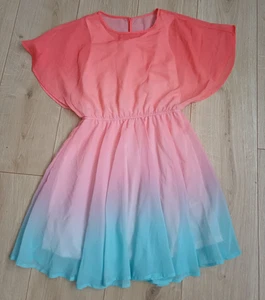 H&M Dress Teen 12-14Y. Tye Dye, Orange, Pink, Blue. Fully Lined. New With Tags. - Picture 1 of 10