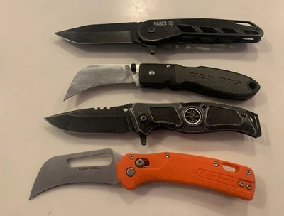 批量 4 件 Klein 刀 44005,44056,44228,44213 Hawkbill Tanto KTX4 — 第 1/3 张图片