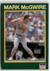 1990 Starline Long John Silver #9 Mark McGwire Oakland Athletics - Picture 1 of 2