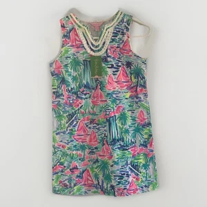 Lilly Pulitzer Dress Girls 12 14 XL Mini Harper Shift Design Salt In The Air - Picture 1 of 8