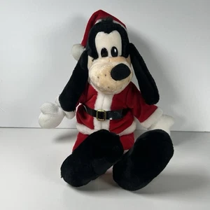 Goofy Santa Claus Christmas Plush Stuffed Toy Collectible Vintage 90s Disney 19” - Picture 1 of 6