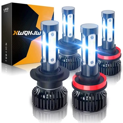 For Ford Fusion 2006-2016 White LED Headlights High&Low Beam Light Bulbs H7 H11 - Изображение 1 из 4