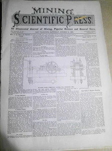 Mining & Scientific Press October 21, 1876. 100-ton Gun; Optical Experiments etc - Picture 1 of 19