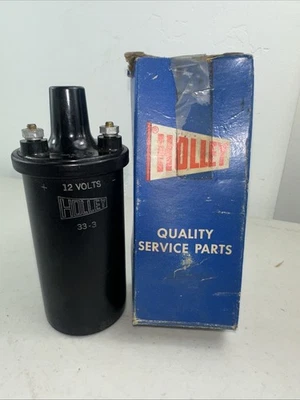 NOS OEM Holley 33- 3 12V COIL Mopar Ford Dodge GM Cadillac Ignition Coil  #3 - Image 1 of 4