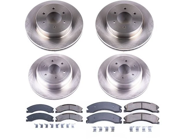 Front and Rear Brake Pad and Rotor Kit For 2016-2024 Nissan TITAN XD MS371GK - Image 1 of 1