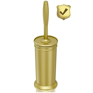 Toilet Brush, Aluminum Alloy Toilet Brush and Holder Set with Extra Long Hand... - Bild 1 von 8