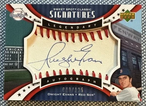 Dwight EVANS🔥2007 UD Sweet Spot Signatures On Card AUTO #SPS-EV 40/125 Red Sox - Imagen 1 de 2
