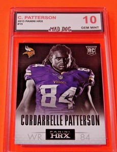 CORDARRELLE PATTERON Rookie***2013 PANINI HRX***GEM 10---VIKINGS--MAD Dog GRADED - Picture 1 of 1