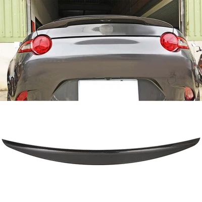 Trunk Spoiler For 2016-2022 Mazda MX-5 Miata Real Carbon Fiber Glossy Finish Foto 1 de 4