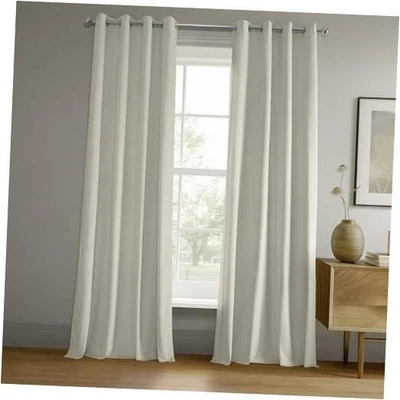  Signature Grommet Blackout Velvet 50"W x 108"L (paquete de 1) porcelana blanca Foto 1 de 4