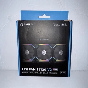 Lian Li UNI Lüfter SL120 V2 RGB schwarz Einzelpack ohne Controller UF-SL120V2-1B - Bild 1 von 6
