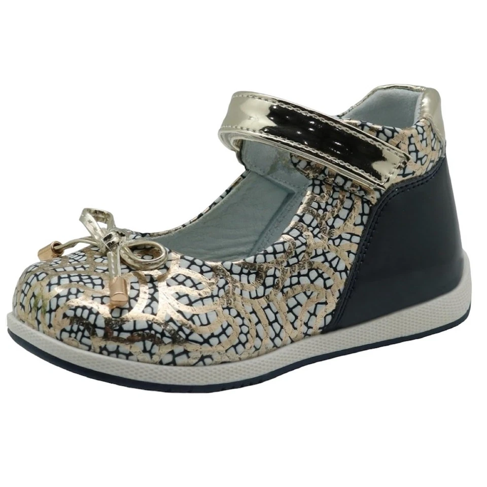 Галстук-бабочка Apakowa металлик Mary Jane плоская арка поддержка размер ЕС 21 США малыш размер 5 - Изображение 1 из 4