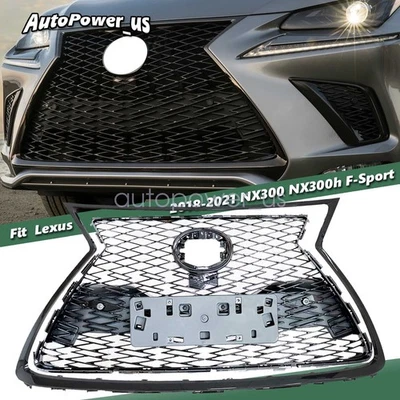 Front Grille Gloss Black Fit 2018-2021 Lexus NX300 NX300h F-Sport 53101-78130 — 第 1/4 张图片