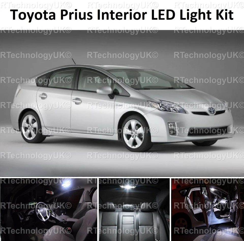 KIT BOMBILLAS LED XENÓN ACTUALIZACIÓN INTERIOR BLANCO PREMIUM TOYOTA PRIUS 2009-2015 Foto 1 de 1