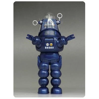 2013 SDCC X-PLUS Forbidden Planet Robby el Robot figura fundida a presión azul nueva rara Foto 1 de 4