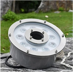 LED Pool Underwater Light, Submersible LED Ring Fountain Lamp, IP68 Waterproof S - Picture 1 of 12