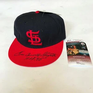Enos Country Slaughter Hall Of Fame 1985 Signed St. Louis Cardinals Hat JSA COA - Picture 1 of 7