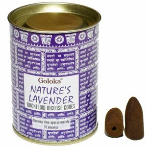 Lavender Backflow Cones Goloka. One can of 24 Backflow Cones Goloka Lavander - Picture 1 of 1