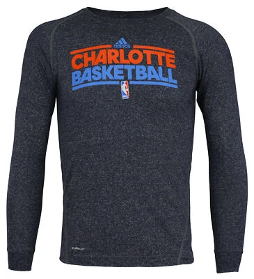 Adidas NBA Youth Boys Charlotte Bobcats Heathered Team Tee Shirt - Image 1 of 2