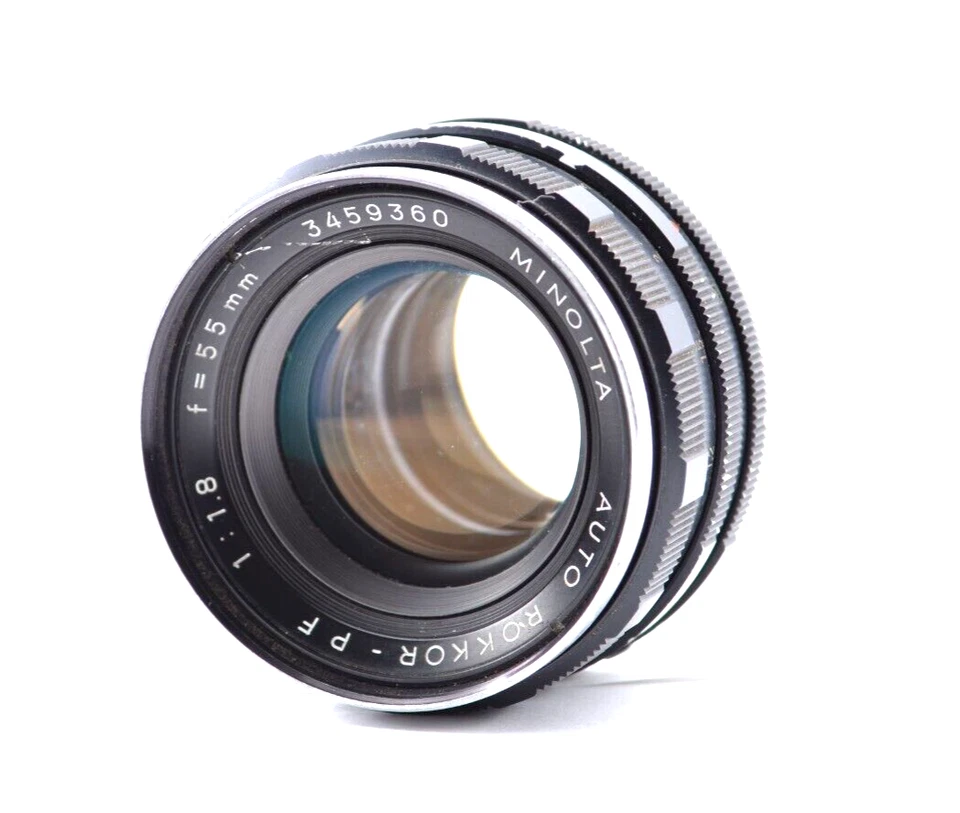 【Exc+5】 Lente estándar MINOLTA AUTO ROKKOR PF 55mm F/1.8 MF de JAPÓN #1125 Foto 1 de 4