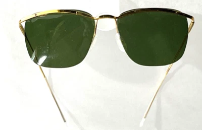 GAFAS DE SOL VINTAGE FRANCIA 1/20 ORO RELLENO LATÓN CON MARCO CELOIDE 1950-60 Foto 1 de 4