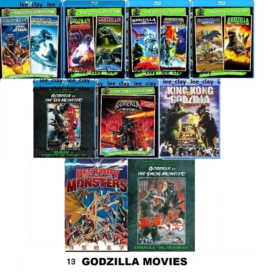 Godzilla 13-Movie Ultimate Bluray Coll. Hedorah Final Wars Sea Monster NEW - Image 1 of 1