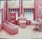 Bathroom Set for Doll House Needlecraft Ala Mode Plastic Canvas Kit #DH-5 NIP-22