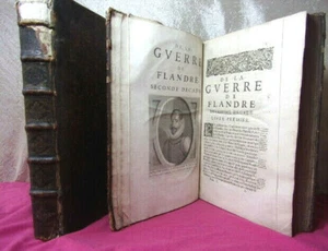 1659. Famianus Strada  Histoire de la Guerre des Flandres  2/2vols in folio - Picture 1 of 12