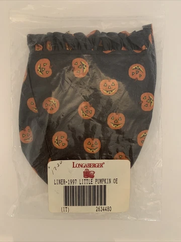 Longaberger 1997 Halloween Little Pumpkin Liner Over The Edge 2634480 Cover