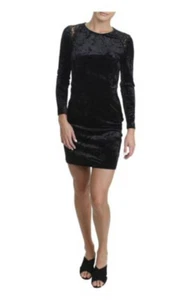Juicy Couture black Label women dress WTKD93928 velour lace black 4 - Picture 1 of 12
