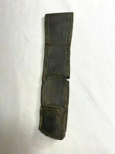 Unknown German? Black Leather Frog Very Old - Picture 1 of 7