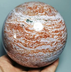 Collection ! Raw NATURAL OCEAN JASPER Geode QUARTZ CRYSTAL Sphere Ball HEALING - Picture 1 of 12