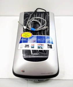 Scanner piano Epson Perfection 4490 non testato con cavo USB - Nessun cavo di alimentazione - Foto 1 di 12
