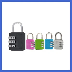 Color Zinc Alloy Password Padlock 3 or 4 Digit Combination Pad Lock - Picture 1 of 32