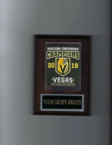 VEGAS GOLDEN KNIGHTS PLAQUE 2018 CONFERENCE CHAMPIONS CHAMPS HOCKEY NHL Cover