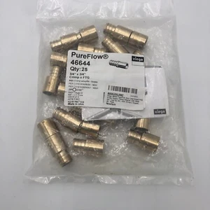 Adaptador de montaje de latón de plomo cero Viega 46644 PureFlow 3/4" con paquete macho de 25 - Imagen 1 de 2