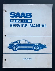 Saab Sonett III Service Manual 1970 1971 1972 1973 1974 - Bild 1 von 3