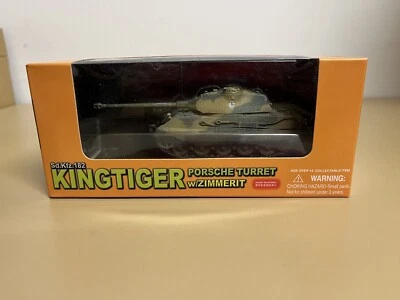 Dragon Armor Value 62003, 1:72 King Tiger Tank, Porsche Turret w/ Zimmerit - Image 1 of 4