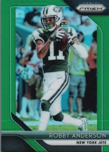 2018 Panini Prizm #55 Robby Anderson Prizm Green - Picture 1 of 2