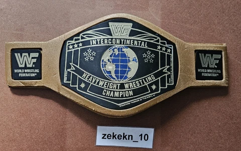 Vintage 1989 WWF WWE Intercontinental Championship Foam Belt RARE Titan Sports Cover